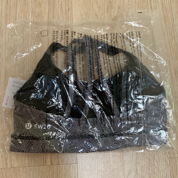 Lululemon Seawheeze 2020 Energy Bra black white 8 - Picture 4 of 5
